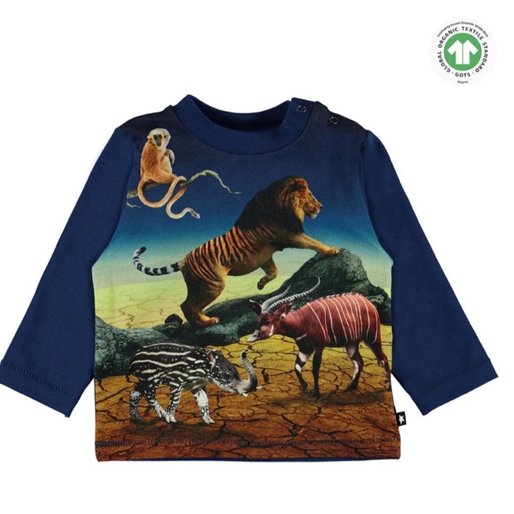 Molo Enovan Animals jungle Long-Sleeve T-Shirt 24 Months